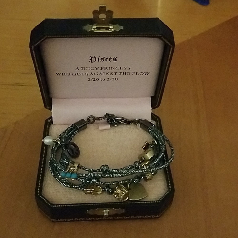 NIB/NWT Metallic Glitter Juicy Couture Bracelet
